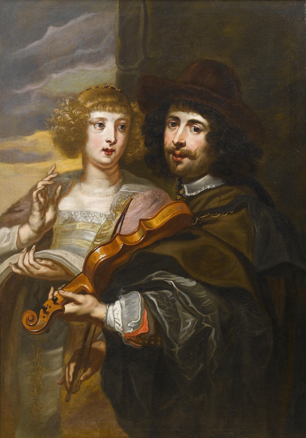 Music Making Couple by Jan Cossiers